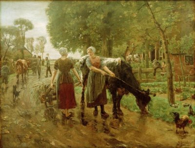 Holländische Dorfstraße von Max Liebermann